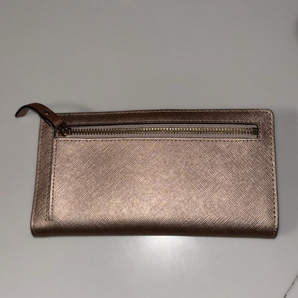 Kate Spade Metallic Rose Gold Wallet - Picture 3 of 10